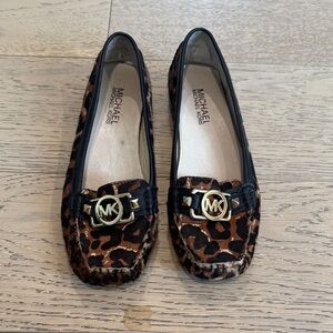 Michael Kors Leopard Print Flats - Brown and Black
